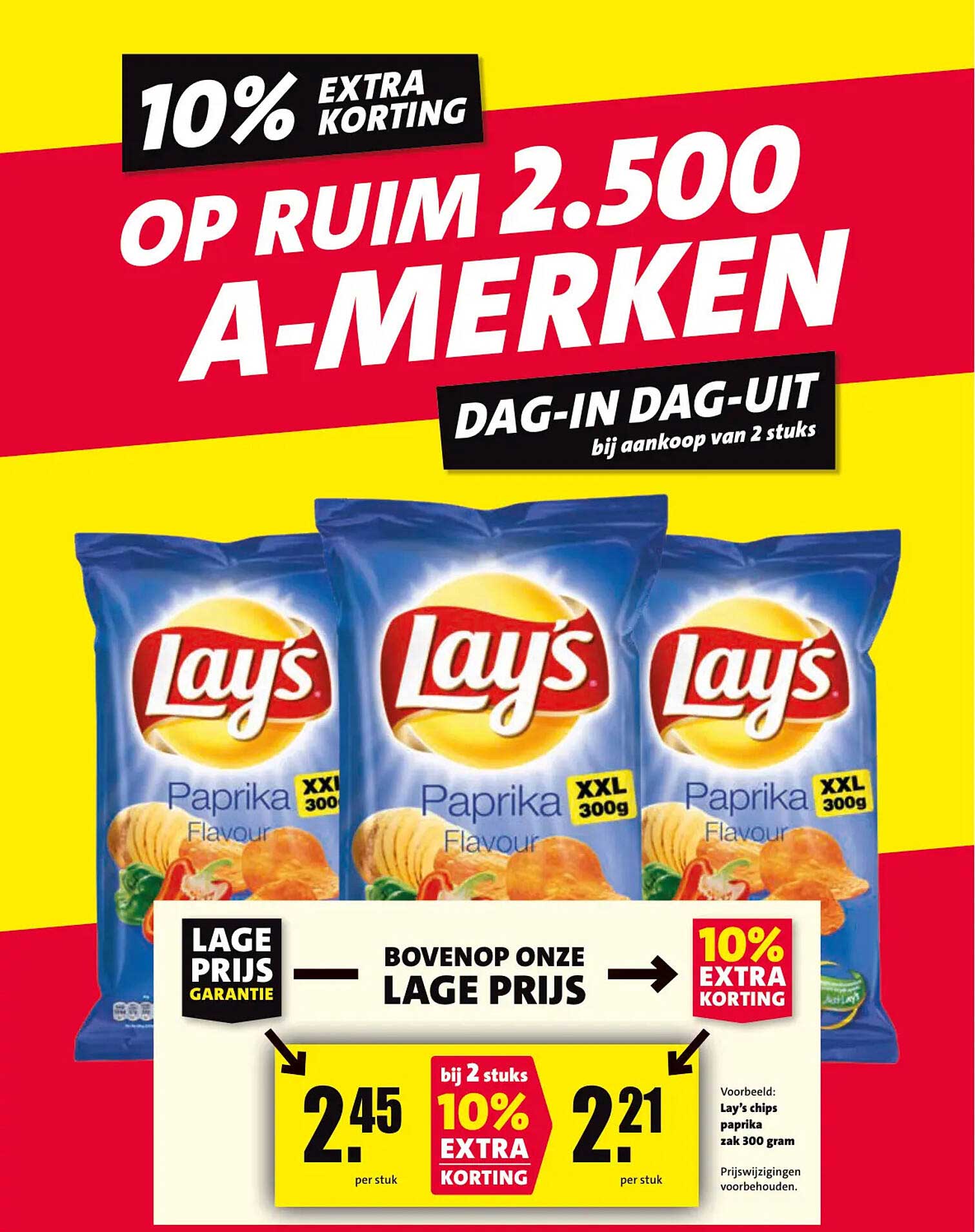 Lay's Paprika Flavour XXL 300g 10% extra korting bij aankoop van 2 stuks