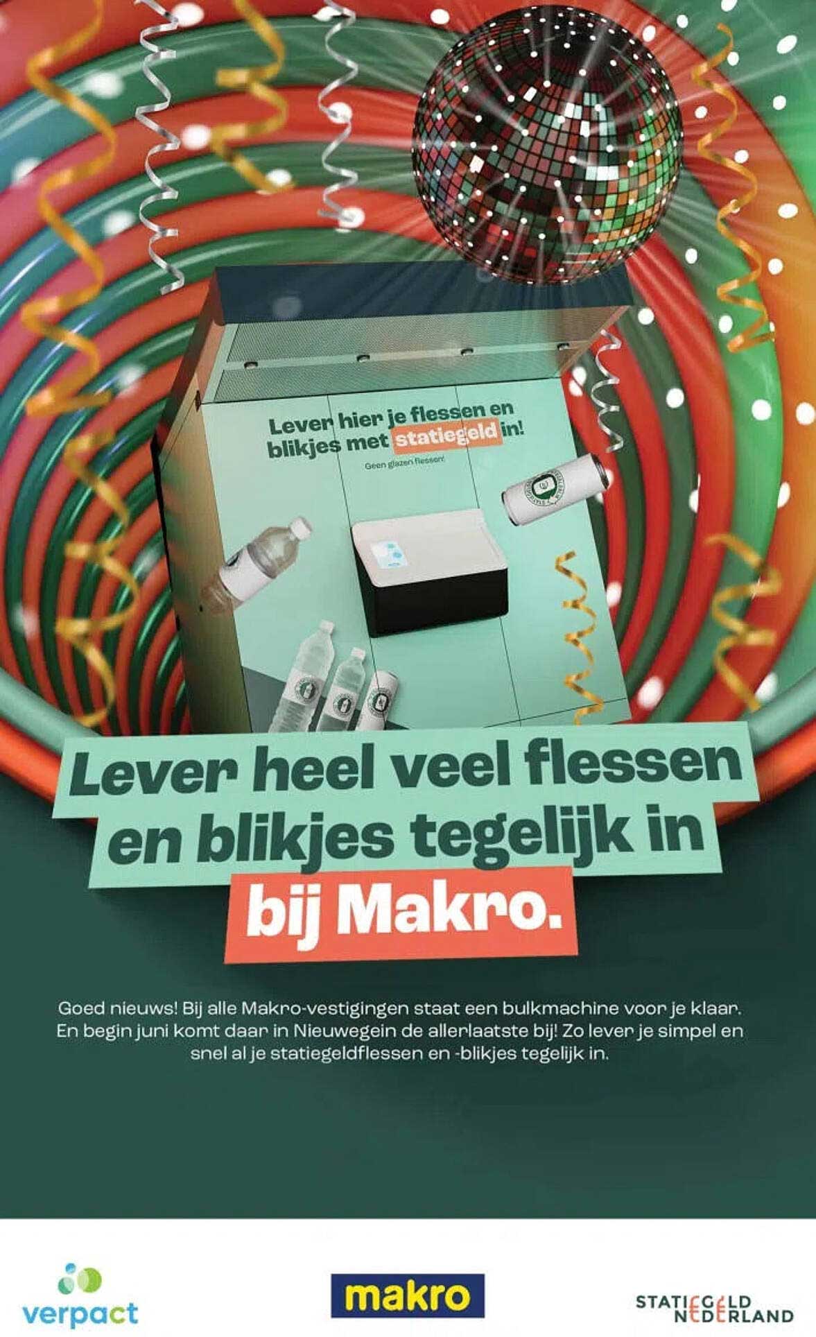 Lever heel veel flessen en blikjes tegelijk in bij Makro.
