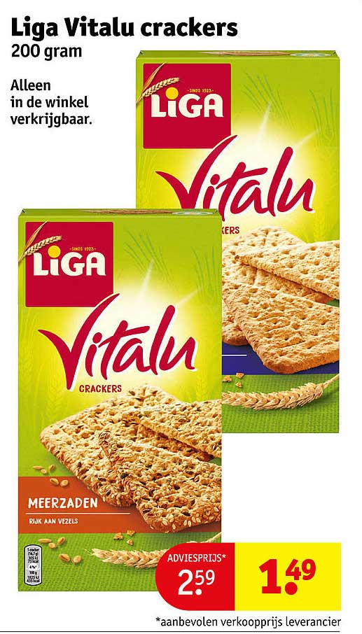Liga Vitalu crackers 200 gram