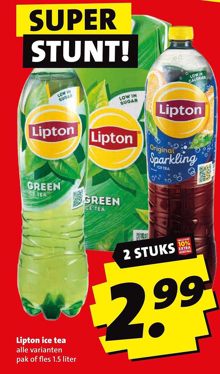 Lipton ice tea alle varianten pak of fles 1.5 liter 2 STUKS