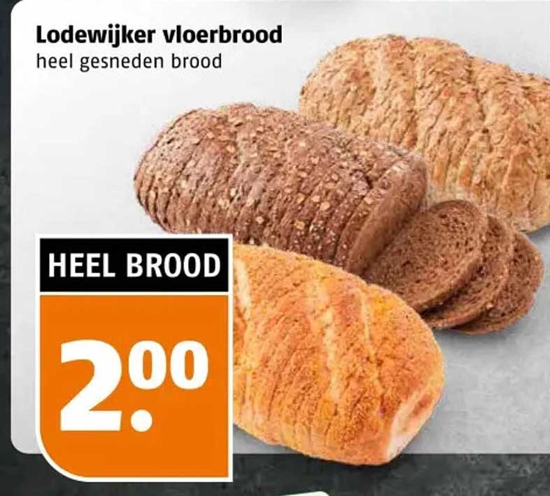 Lodewijker vloerbrood heel gesneden brood