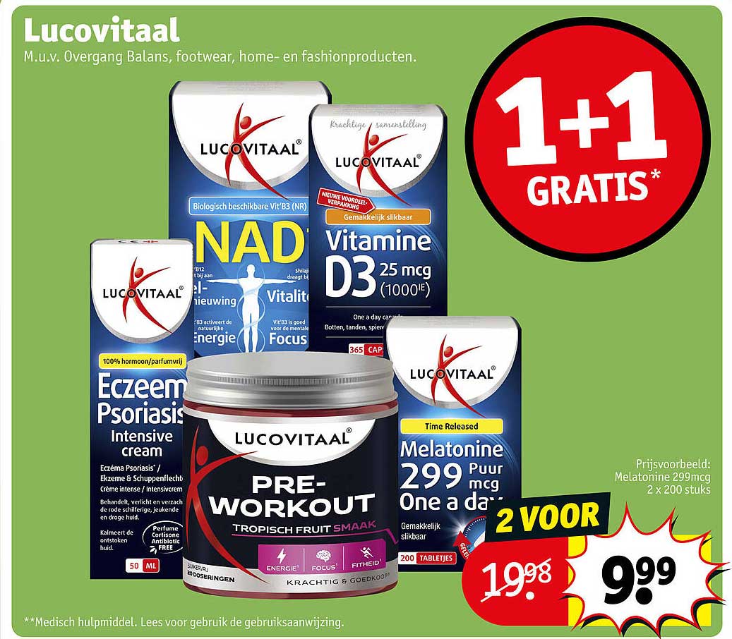 Lucovitaal 1+1 gratis