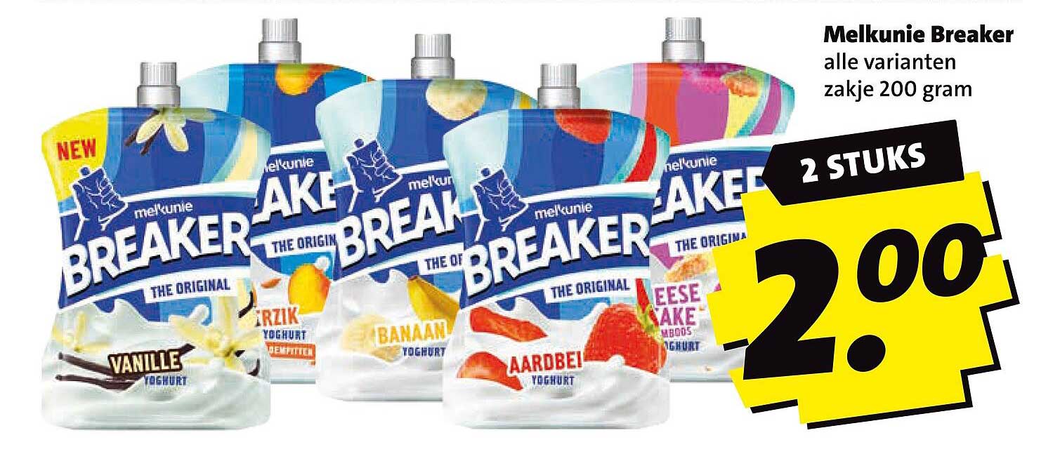 Melkunie Breaker alle varianten zakje 200 gram 2 STUKS