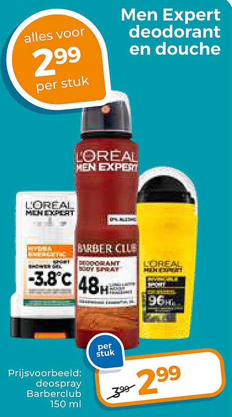 Men Expert deodorant en douche