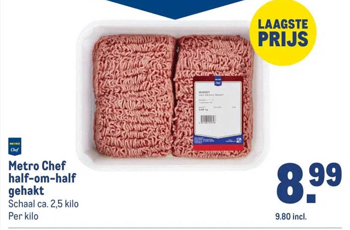 Metro Chef half-om-half gehakt