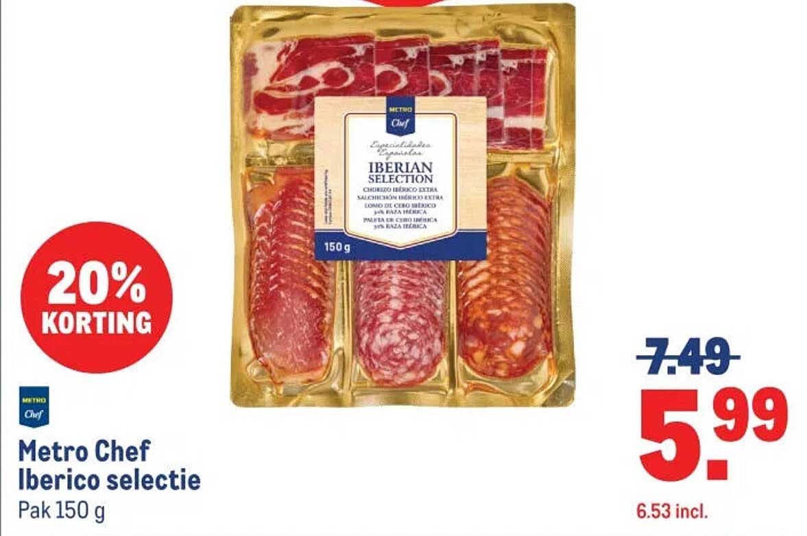 Metro Chef Iberico selectie 20% KORTING