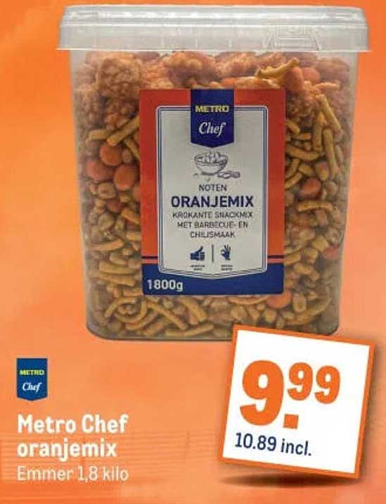 Metro Chef oranjemix Emmer 1,8 kilo