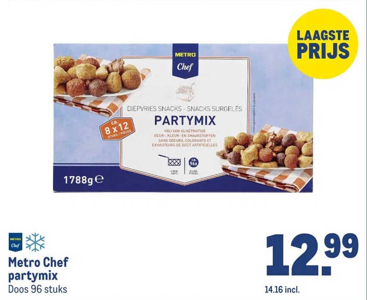Metro Chef partymix Doos 96 stuks