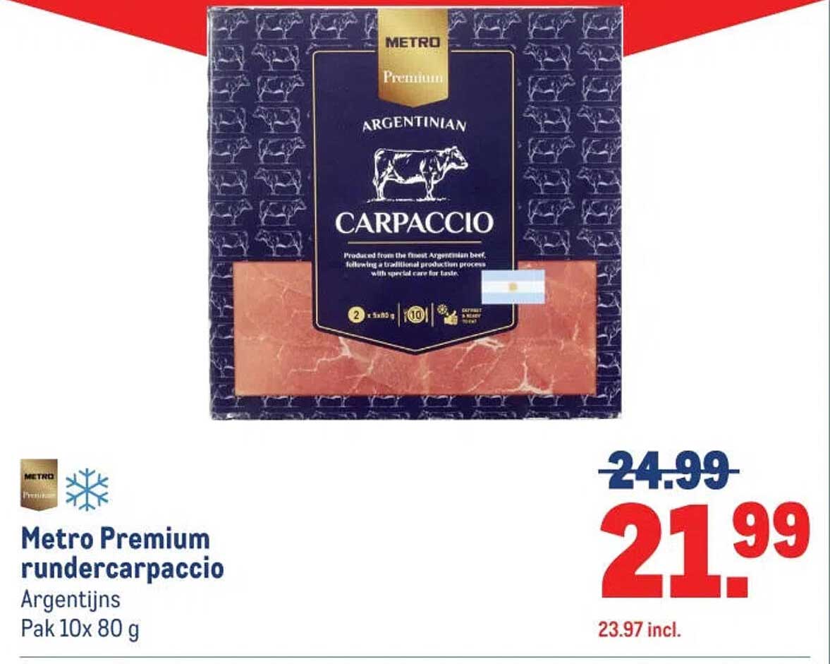 Metro Premium rundercarpaccio