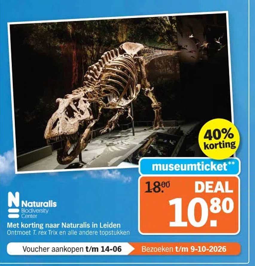 museumenticket** 40% korting