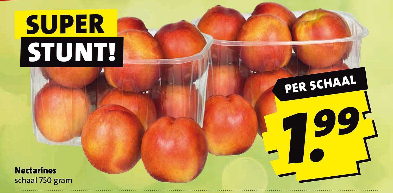 Nectarines schaal 750 gram