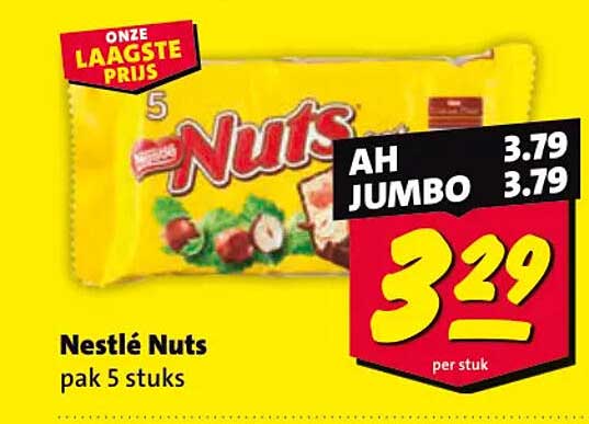 Nestlé Nuts pak 5 stuks