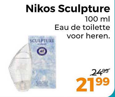 Nikos Sculpture 100 ml Eau de toilette voor heren.
