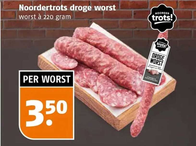 Noordertrots droge worst worst à 220 gram