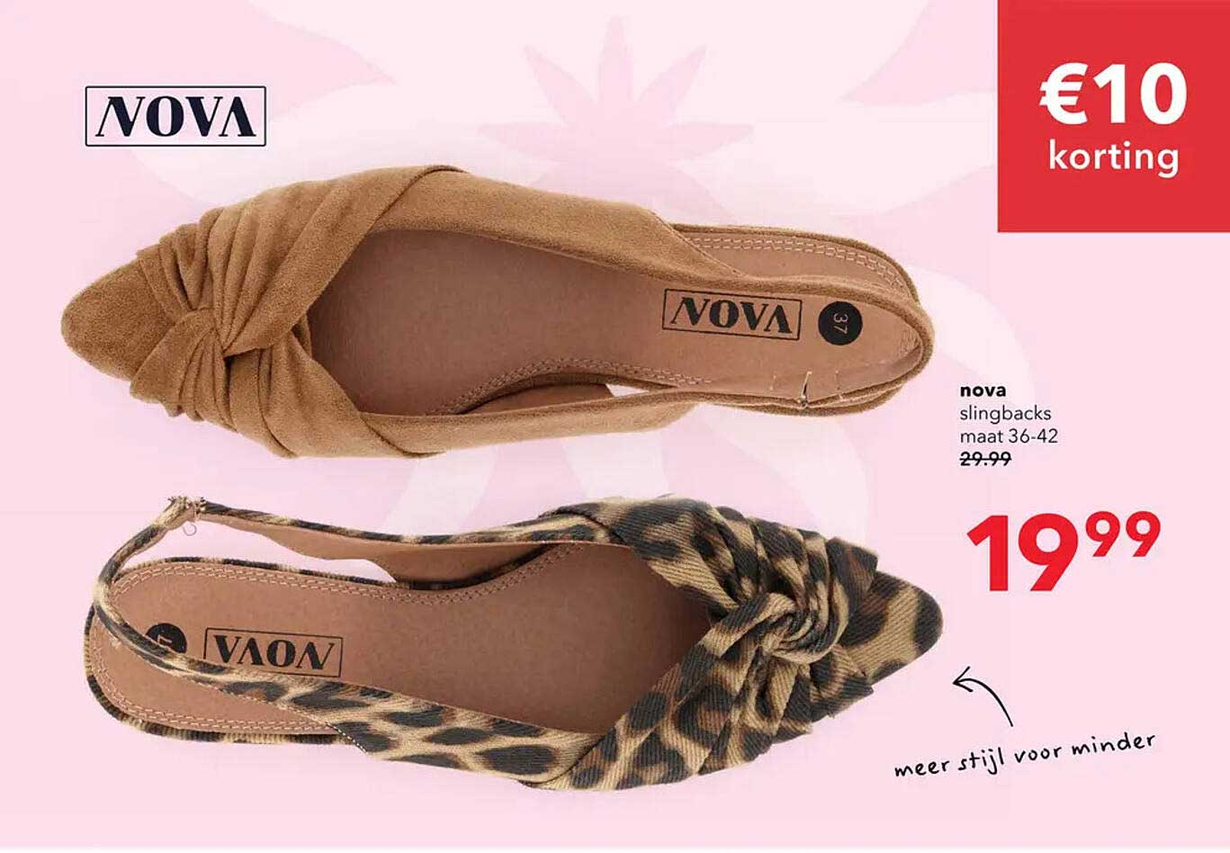 nova slingbacks maat 36-42