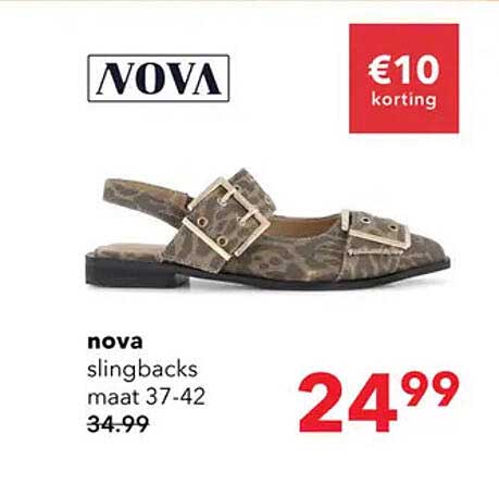 NOVA slingbacks maat 37-42