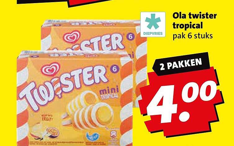 Ola twister tropical pak 6 stuks 2 pakken