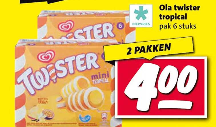 Ola twister tropical pak 6 stuks 2 pakken