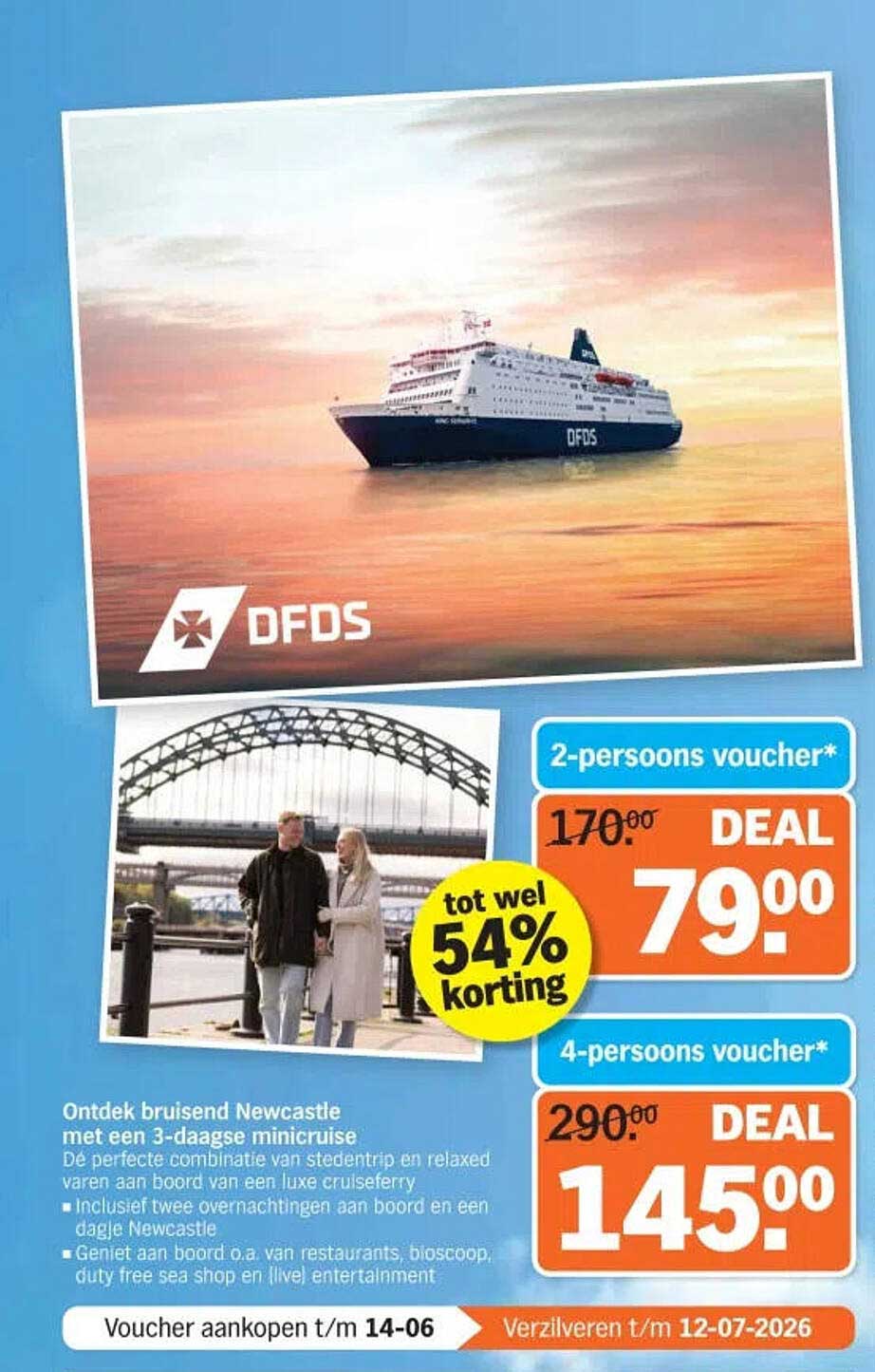 Ontdek bruisend Newcastle met een 3-daagse minicruise