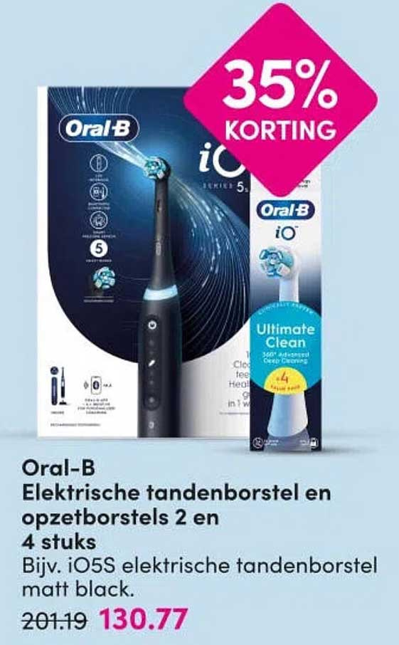 Oral-B Elektrische tandenborstel en opzetborstels 2 en 4 stuks