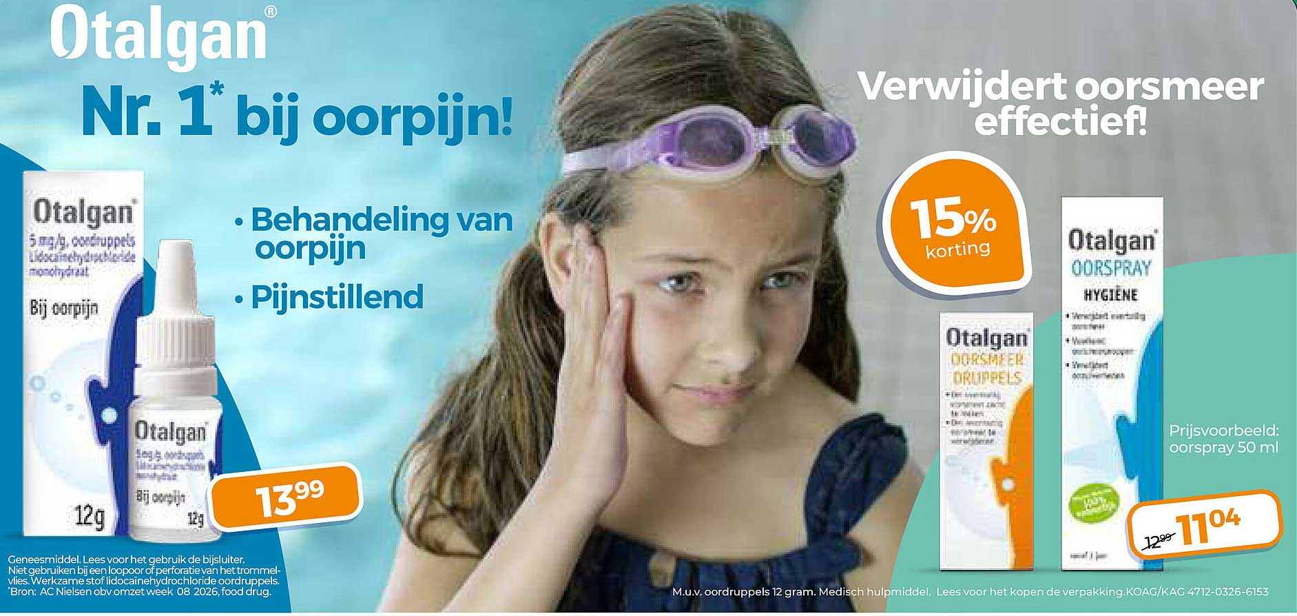 Otalgan Nr. 1* bij oorpijn!