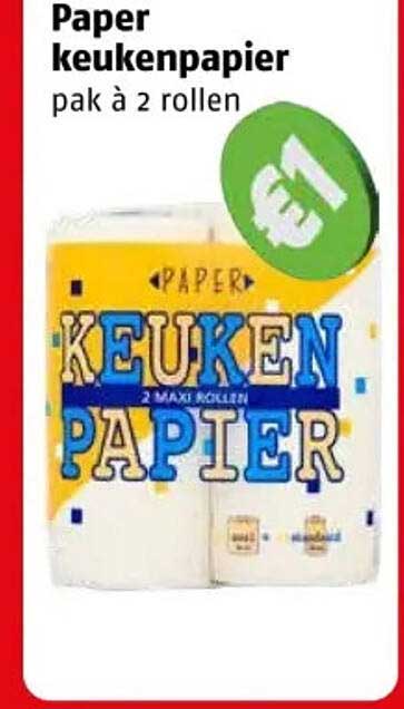 Paper keukenpapier pak à 2 rollen