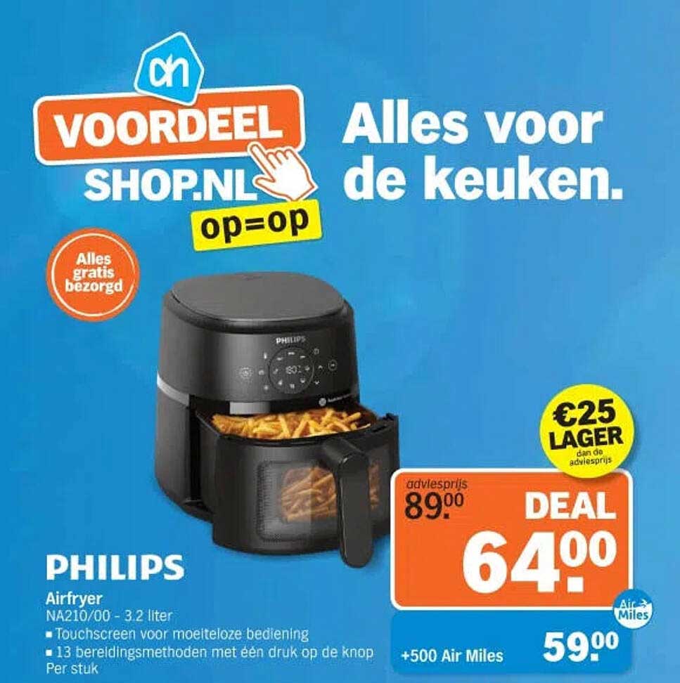 PHILIPS Airfryer NA210/00 - 3.2 liter