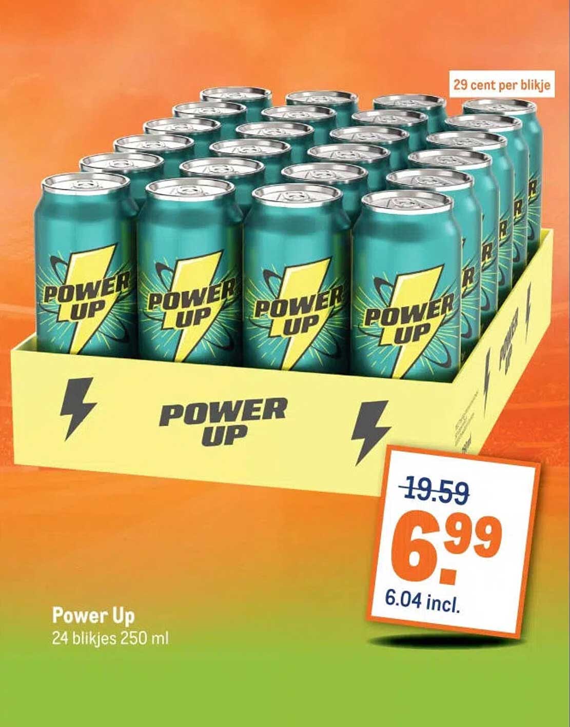 Power Up 24 blikjes 250 ml