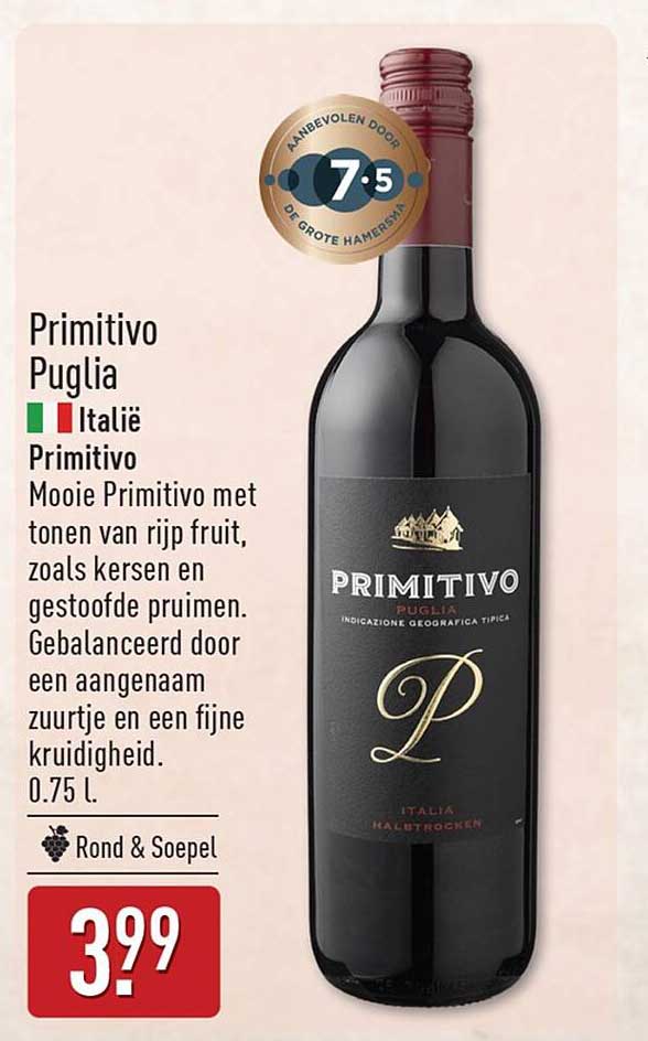 Primitivo Puglia Italië Primitivo