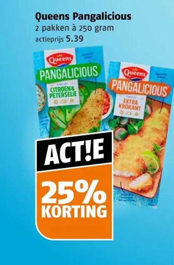 Queens Pangalicious 2 pakken à 250 gram 25% KORTING