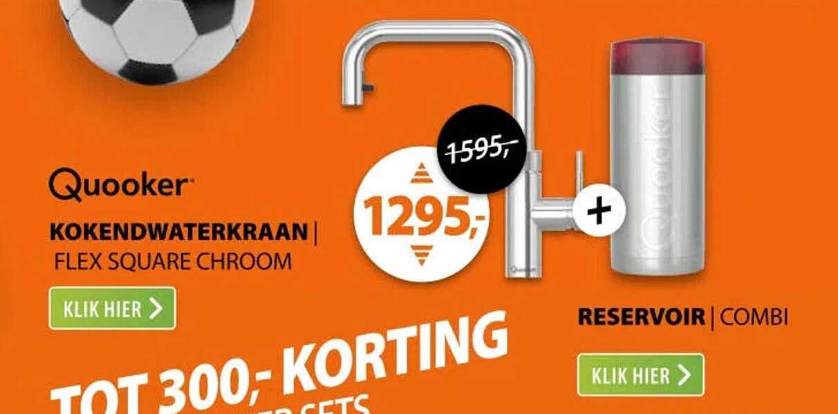 Quooker KOKENDWATERKRAAN | FLEX SQUARE CHROOM