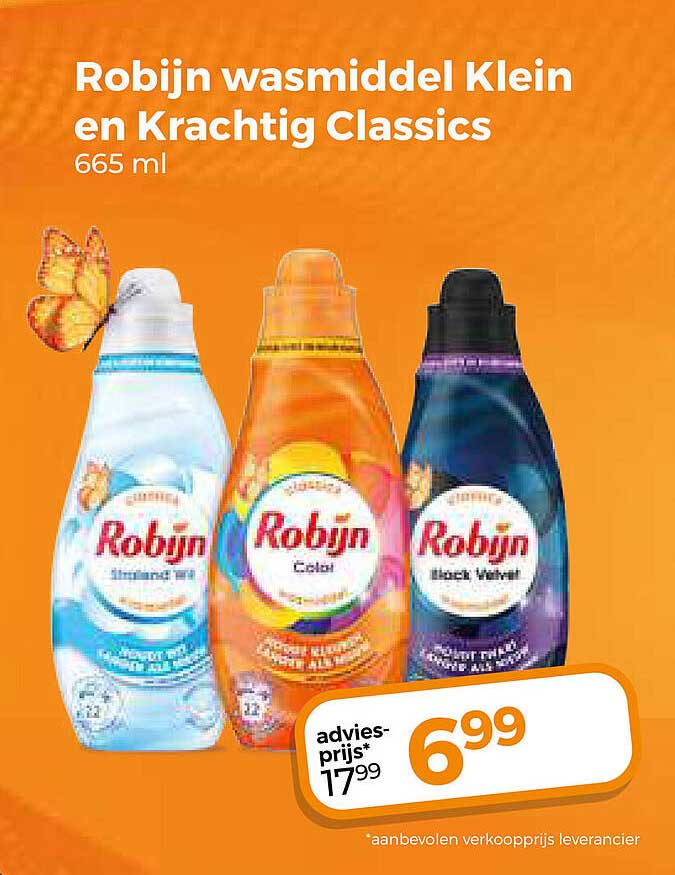 Robijn wasmiddel Klein en Krachtig Classics 665 ml