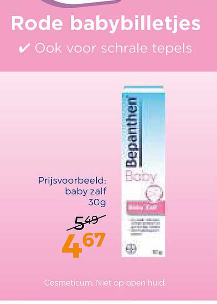 Rode babypilletjes