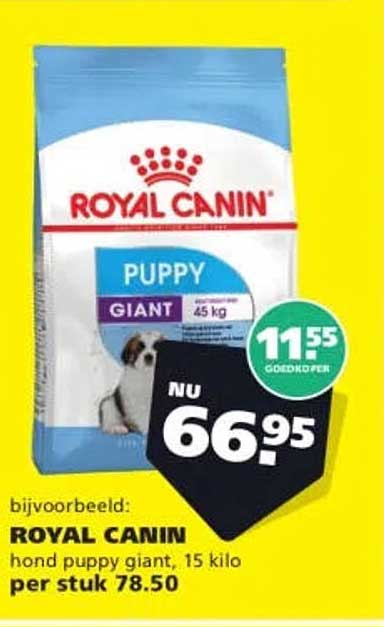 ROYAL CANIN hond puppy giant, 15 kilo per stuk