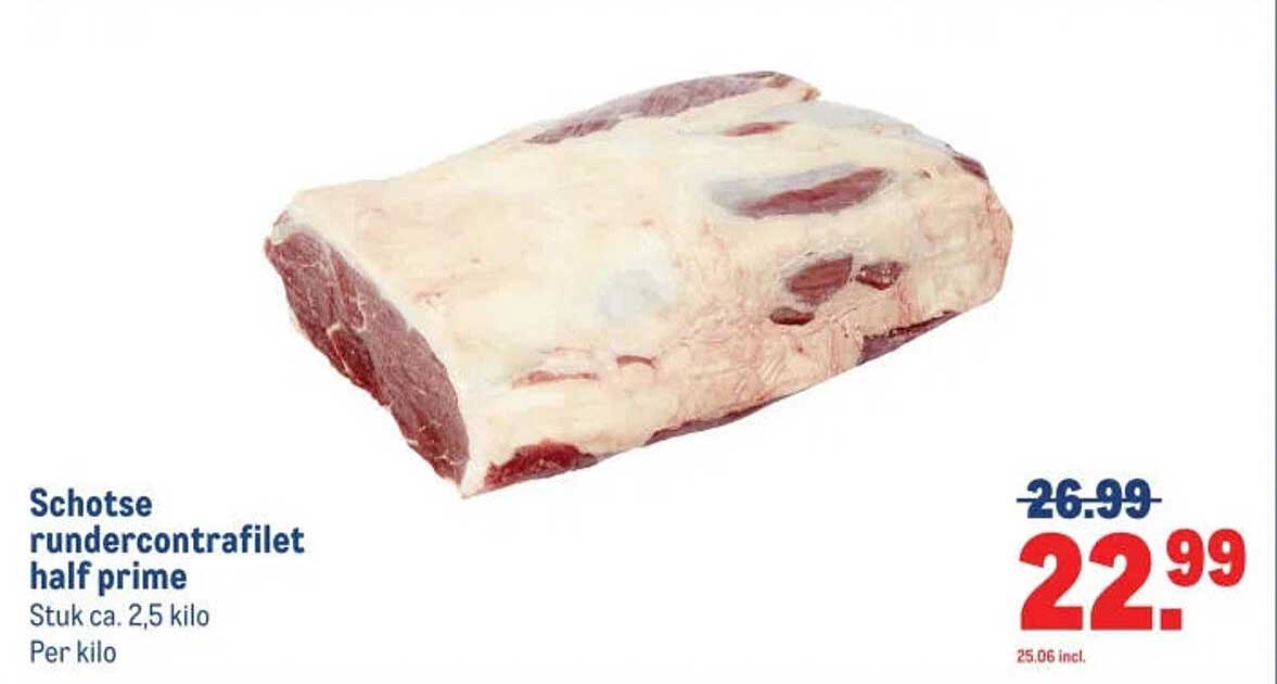 Schotse rundercontrafilet half prime