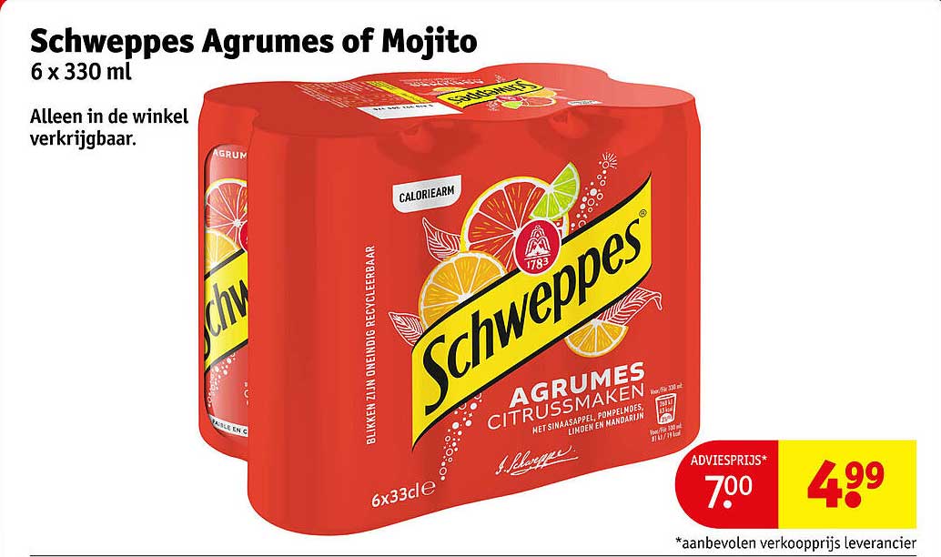 Schweppes Agrumes of Mojito 6 x 330 ml