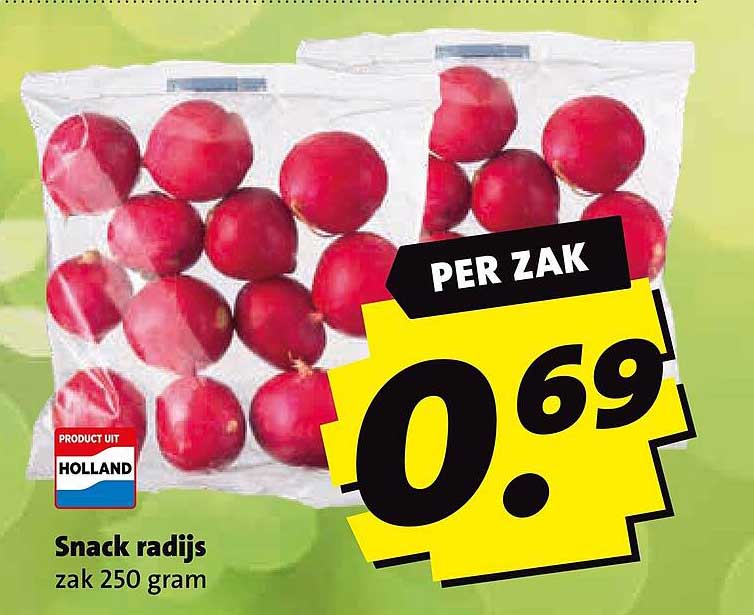 Snack radijs zak 250 gram