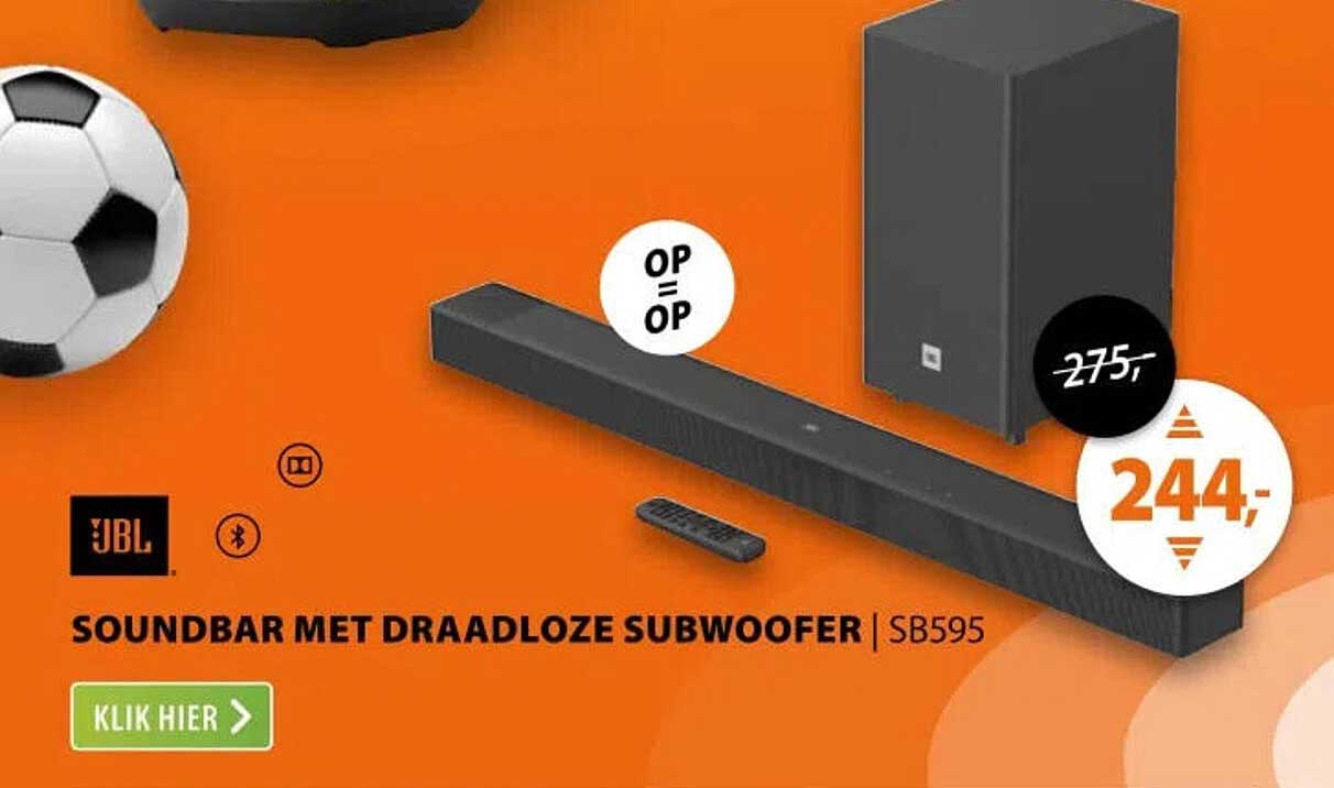 SOUNDBAR MET DRAADLOZE SUBWOOFER | SB595