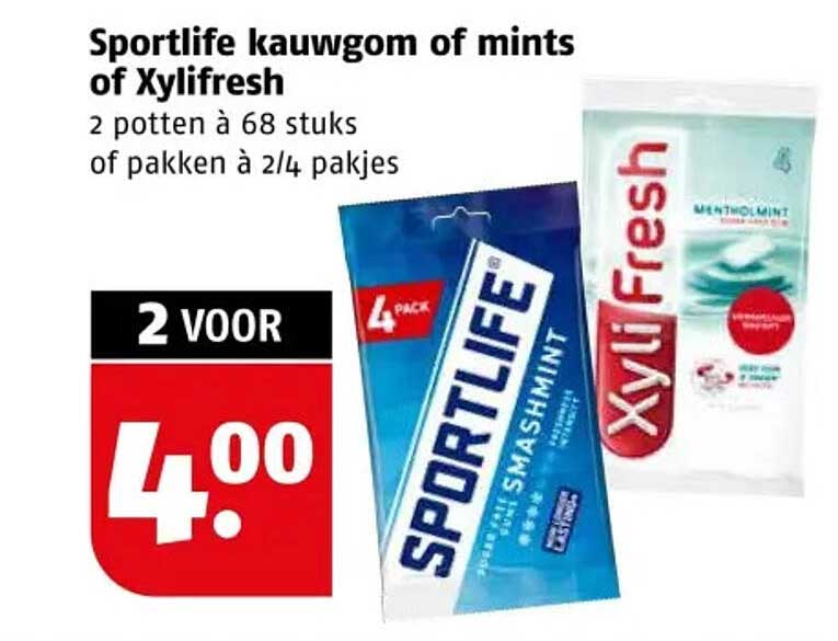Sportlife kauwgom of mints of Xylifresh