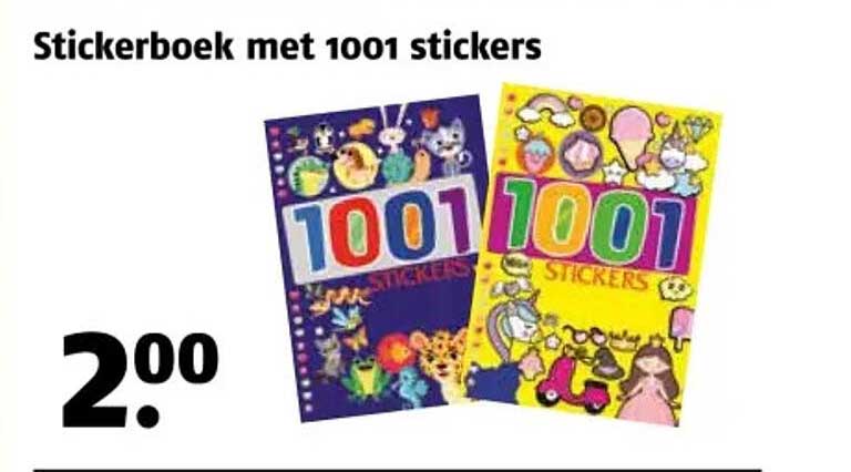 Stickerboek met 1001 stickers