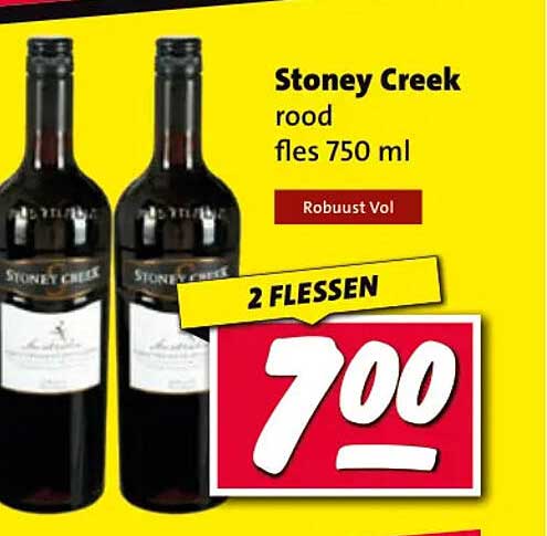 Stoney Creek rood fles 750 ml Robuust Vol 2 FLESSEN