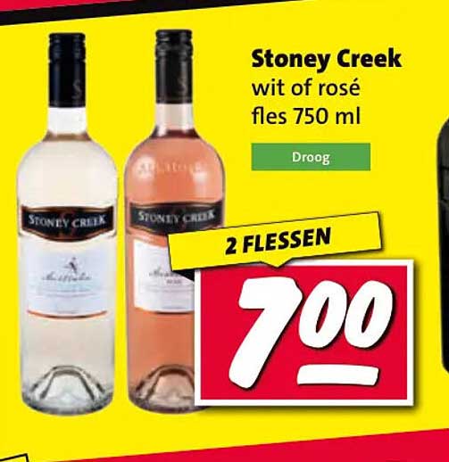 Stoney Creek wit of rosé fles 750 ml 2 flessen