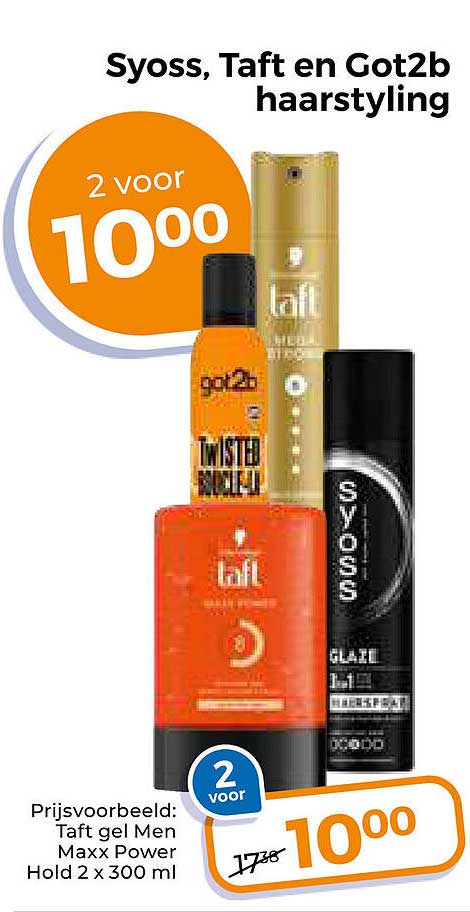 Syoss, Taft en Got2b hairstyling