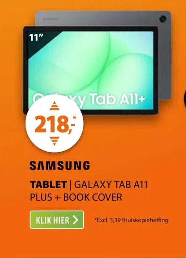 TABLET | GALAXY TAB A11 PLUS + BOOK COVER
