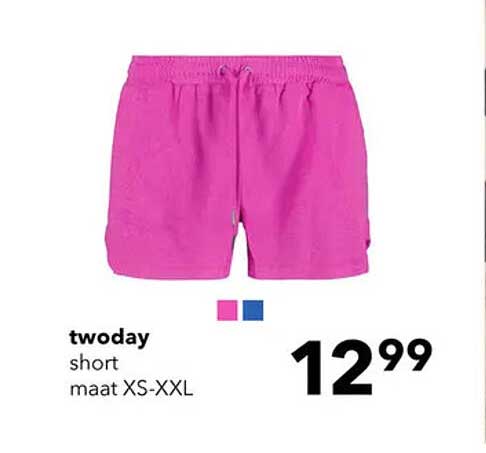 twoday short maat XS-XXL