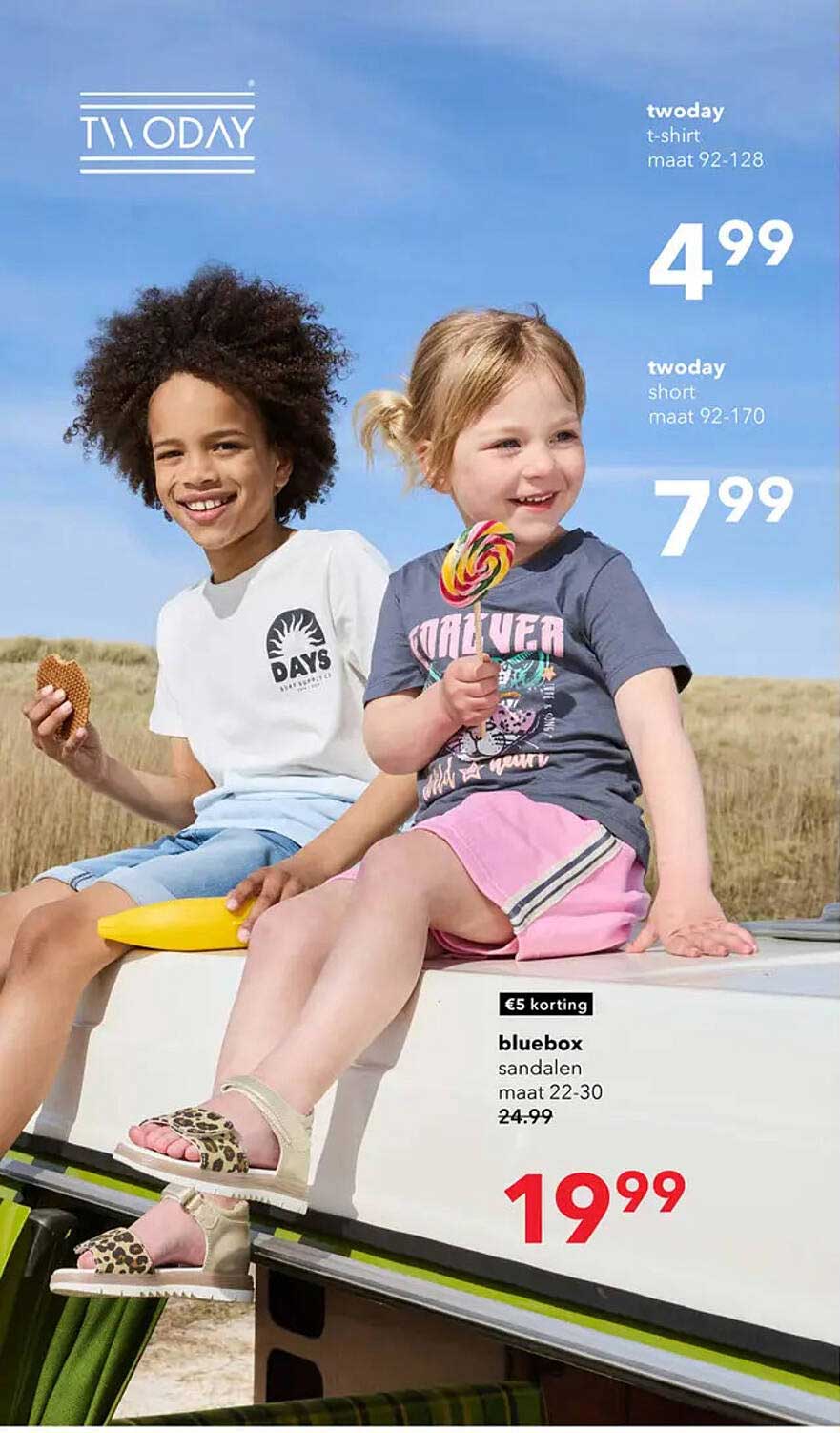 twoday t-shirt maat 92-128