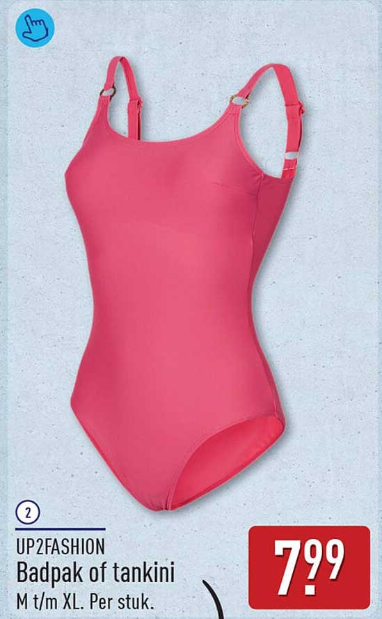 UP2FASHION Badpak of tankini M t/m XL. Per stuk.