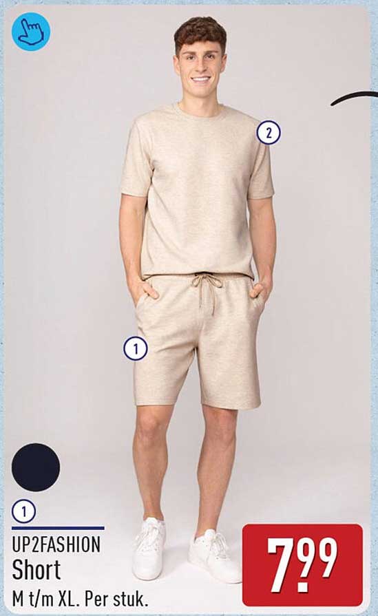 UP2FASHION Short M t/m XL. Per stuk.