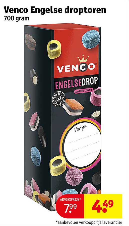Venco Engelse droptoren 700 gram