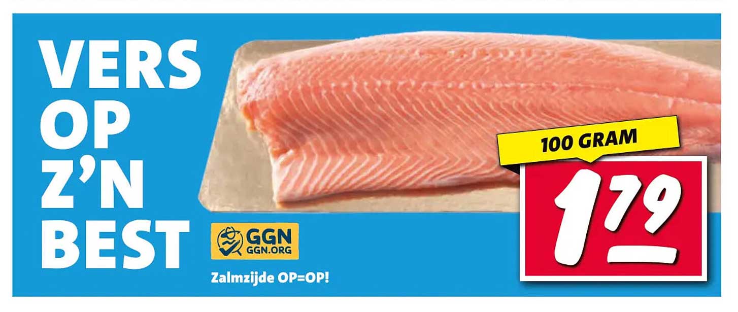 VERS OP Z'N BEST Zalmzijde OP=OP!